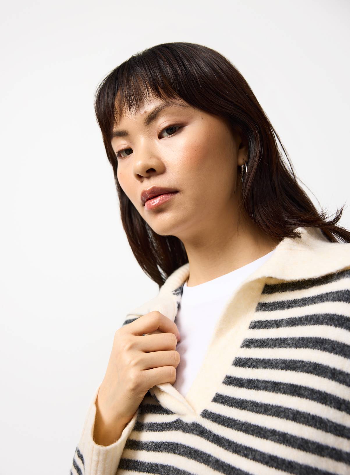 Mono Striped Sailor Collar Jumper 6 - Image 3